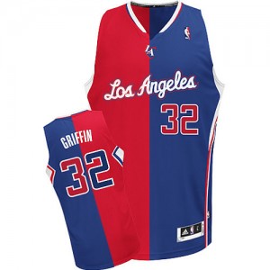 Maillot NBA Authentic Blake Griffin #32 Los Angeles Clippers Split Fashion Rouge Bleu - Homme