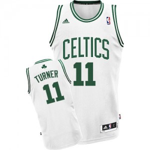 Boston Celtics Evan Turner #11 Home Swingman Maillot d'équipe de NBA - Blanc pour Homme
