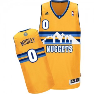 Denver Nuggets #0 Adidas Alternate Or Authentic Maillot d'équipe de NBA la meilleure qualité - Emmanuel Mudiay pour Homme