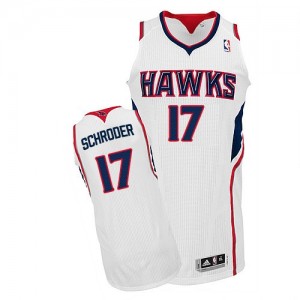 Maillot Authentic Atlanta Hawks NBA Home Blanc - #17 Dennis Schroder - Homme