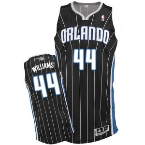 Maillot NBA Orlando Magic #44 Jason Williams Noir Adidas Authentic Alternate - Homme