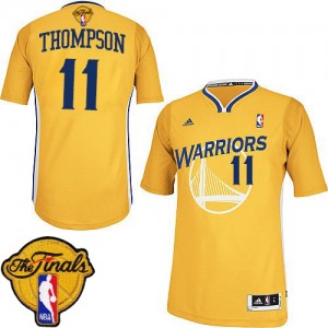 Maillot Swingman Golden State Warriors NBA Alternate 2015 The Finals Patch Or - #11 Klay Thompson - Femme