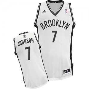 Maillot NBA Swingman Joe Johnson #7 Brooklyn Nets Home Blanc - Homme