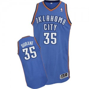 Maillot Authentic Oklahoma City Thunder NBA Road Bleu royal - #35 Kevin Durant - Homme