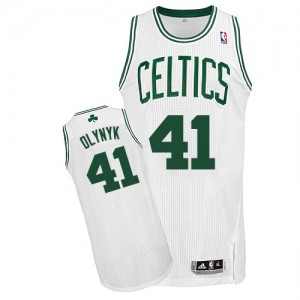 Maillot Adidas Blanc Home Authentic Boston Celtics - Kelly Olynyk #41 - Homme