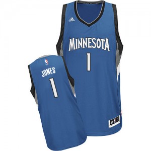 Minnesota Timberwolves Tyus Jones #1 Road Swingman Maillot d'équipe de NBA - Slate Blue pour Homme