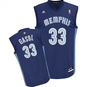 Maillot Adidas Bleu marin Road Swingman Memphis Grizzlies - Marc Gasol #33 - Homme