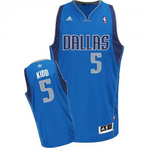 Maillot NBA Authentic Dirk Nowitzki #41 Dallas Mavericks Road Autographed Bleu royal - Homme