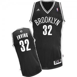 Maillot Adidas Noir Road Swingman Brooklyn Nets - Julius Erving #32 - Homme