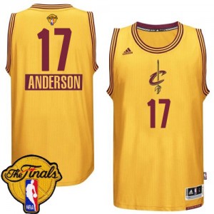 Maillot NBA Authentic Anderson Varejao #17 Cleveland Cavaliers 2014-15 Christmas Day 2015 The Finals Patch Or - Homme