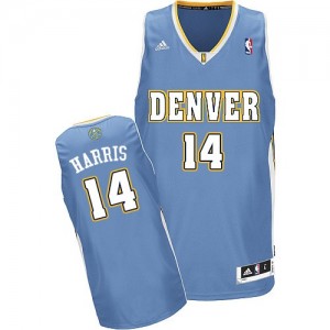 Denver Nuggets #14 Adidas Road Bleu clair Swingman Maillot d'équipe de NBA Le meilleur cadeau - Gary Harris pour Homme
