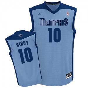 Maillot NBA Bleu clair Mike Bibby #10 Memphis Grizzlies Alternate Swingman Homme Adidas