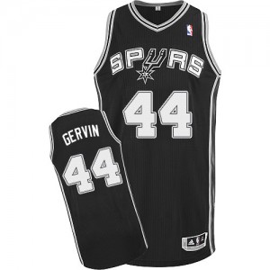 San Antonio Spurs #44 Adidas Road Noir Authentic Maillot d'équipe de NBA Remise - George Gervin pour Homme