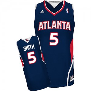 Maillot NBA Swingman Josh Smith #5 Atlanta Hawks Road Bleu marin - Homme