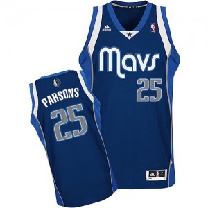 Maillot NBA Dallas Mavericks #25 Chandler Parsons Bleu marin Adidas Swingman Alternate - Homme
