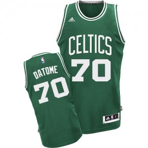 Maillot NBA Boston Celtics #70 Gigi Datome Vert (No Blanc) Adidas Swingman Road - Homme