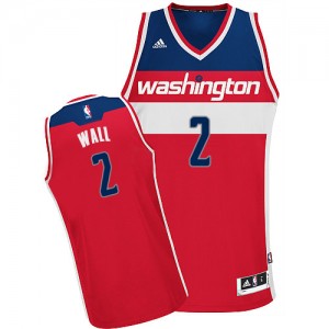 Washington Wizards John Wall #2 Road Swingman Maillot d'équipe de NBA - Rouge pour Homme