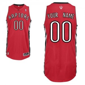 Maillot NBA Toronto Raptors Personnalisé Authentic Rouge Adidas Road - Homme