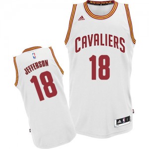 Cleveland Cavaliers Richard Jefferson #18 Home Swingman Maillot d'équipe de NBA - Blanc pour Homme