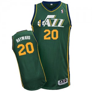 Maillot Authentic Utah Jazz NBA Alternate Vert - #20 Gordon Hayward - Homme
