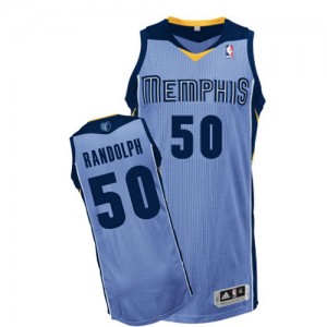 Maillot NBA Bleu clair Zach Randolph #50 Memphis Grizzlies Alternate Authentic Homme Adidas
