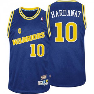 Maillot NBA Golden State Warriors #10 Tim Hardaway Bleu Adidas Swingman Throwback - Homme