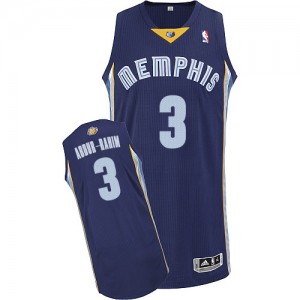 Memphis Grizzlies #3 Adidas Road Bleu marin Authentic Maillot d'équipe de NBA la vente - Shareef Abdur-Rahim pour Homme