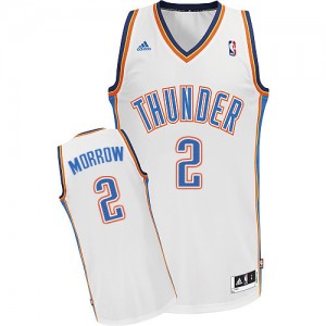 Maillot NBA Oklahoma City Thunder #2 Anthony Morrow Blanc Adidas Swingman Home - Homme