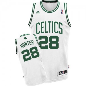 Maillot NBA Boston Celtics #28 R.J. Hunter Blanc Adidas Swingman Home - Homme