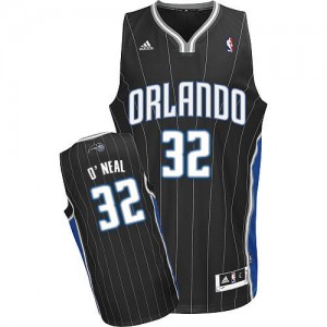 Orlando Magic #32 Adidas Alternate Noir Swingman Maillot d'équipe de NBA Prix d'usine - Shaquille O'Neal pour Homme