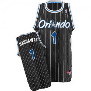 Orlando Magic #1 Nike Throwback Noir Authentic Maillot d'équipe de NBA Soldes discount - Penny Hardaway pour Homme