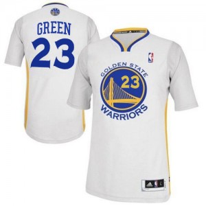 Maillot NBA Authentic Draymond Green #23 Golden State Warriors Alternate Blanc - Homme