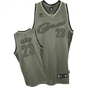 Maillot NBA Gris LeBron James #23 Cleveland Cavaliers "Field Issue" Swingman Homme Adidas