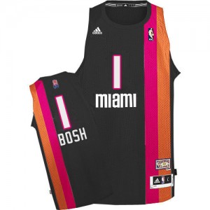 Maillot NBA Swingman Chris Bosh #1 Miami Heat ABA Hardwood Classic Noir - Homme