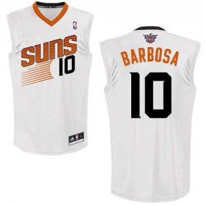 Phoenix Suns Leandro Barbosa #10 Home Authentic Maillot d'équipe de NBA - Blanc pour Homme