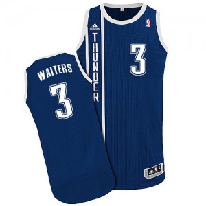 Maillot NBA Authentic Dion Waiters #3 Oklahoma City Thunder Alternate Bleu marin - Homme