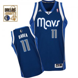 Maillot NBA Swingman Jose Barea #11 Dallas Mavericks Alternate Champions Patch Bleu marin - Homme