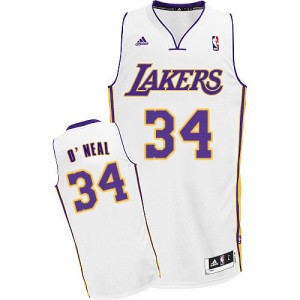 Los Angeles Lakers Shaquille O'Neal #34 Alternate Swingman Maillot d'équipe de NBA - Blanc pour Homme