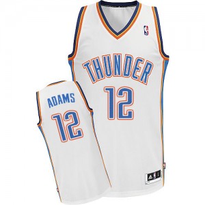 Maillot Authentic Oklahoma City Thunder NBA Home Blanc - #12 Steven Adams - Homme
