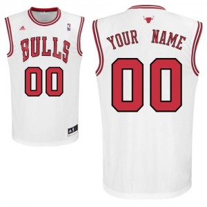 Maillot NBA Swingman Personnalisé Chicago Bulls Home Blanc - Enfants
