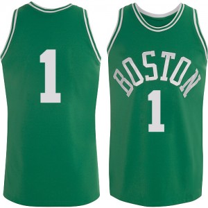 Maillot NBA Vert Walter Brown #1 Boston Celtics Throwback Authentic Homme Adidas