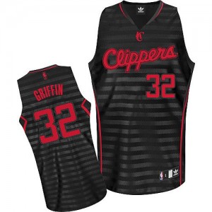 Maillot Adidas Gris noir Groove Swingman Los Angeles Clippers - Blake Griffin #32 - Femme