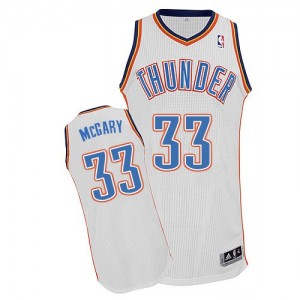 Oklahoma City Thunder #33 Adidas Home Blanc Authentic Maillot d'équipe de NBA en vente en ligne - Mitch McGary pour Homme