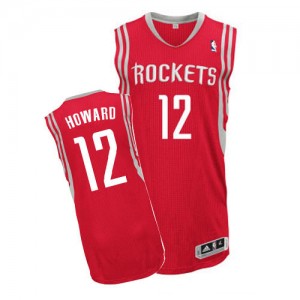 Maillot NBA Authentic Dwight Howard #12 Houston Rockets Road Rouge - Homme