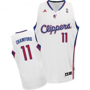 Los Angeles Clippers Jamal Crawford #11 Home Swingman Maillot d'équipe de NBA - Blanc pour Homme