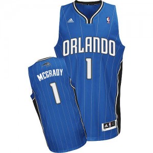 Maillot Adidas Bleu royal Road Swingman Orlando Magic - Tracy Mcgrady #1 - Homme
