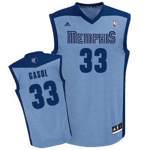 Maillot NBA Swingman Marc Gasol #33 Memphis Grizzlies Alternate Bleu clair - Homme