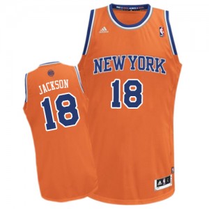 New York Knicks Phil Jackson #18 Alternate Swingman Maillot d'équipe de NBA - Orange pour Homme