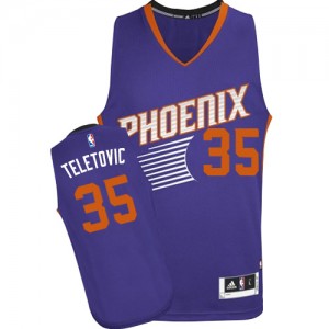 Maillot NBA Authentic Mirza Teletovic #35 Phoenix Suns Road Violet - Homme