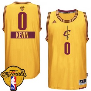 Maillot NBA Or Kevin Love #0 Cleveland Cavaliers 2014-15 Christmas Day 2015 The Finals Patch Swingman Enfants Adidas